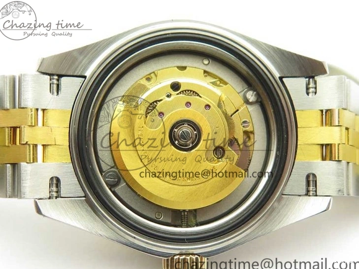 MiroTime 0311 Supportive DateJust 28mm Wrapped SS YG Best Edition Gold Dial Crystal Markers on Wrapped SS YG Bracelet ETA 3344